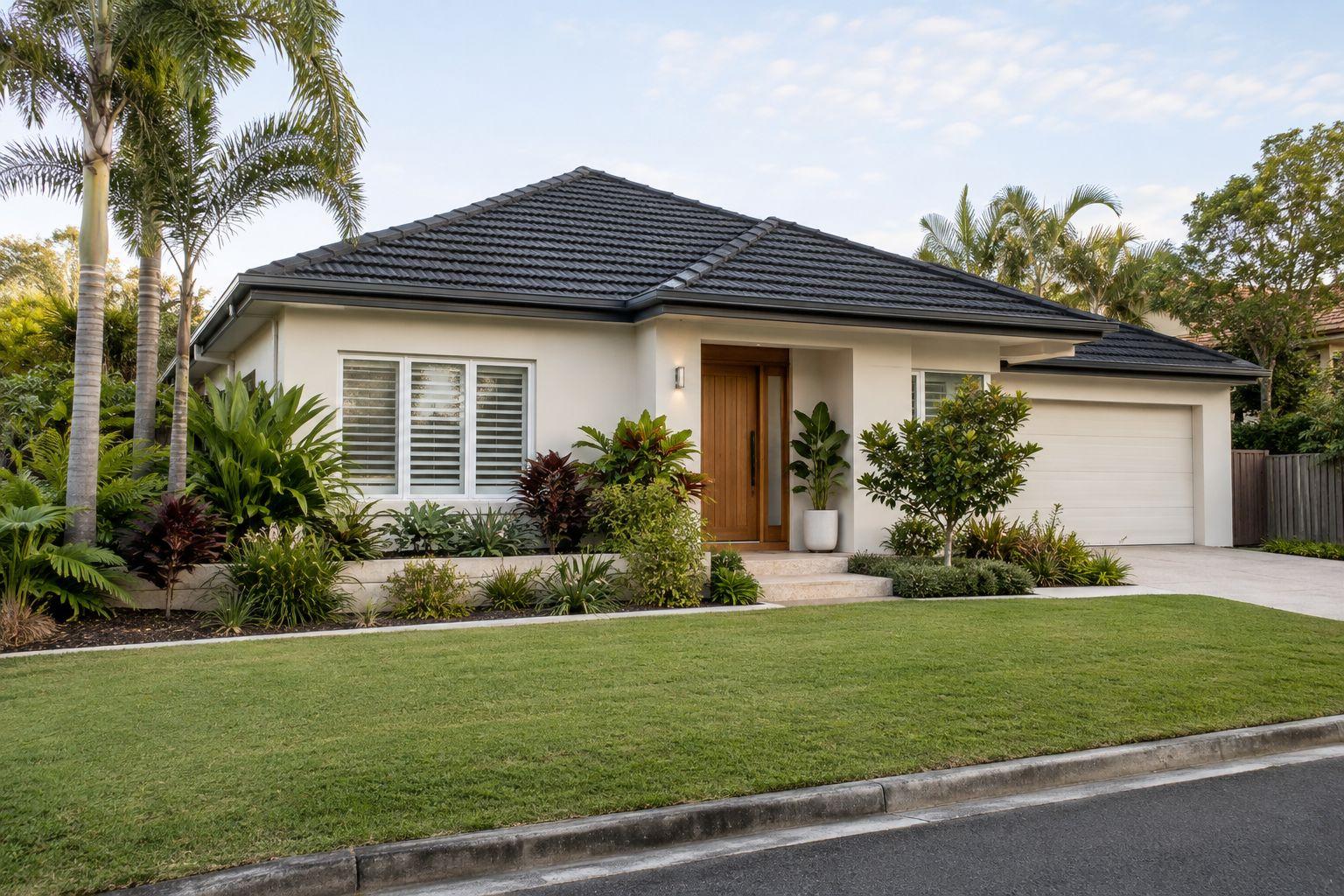 A home with a finished roof restoration